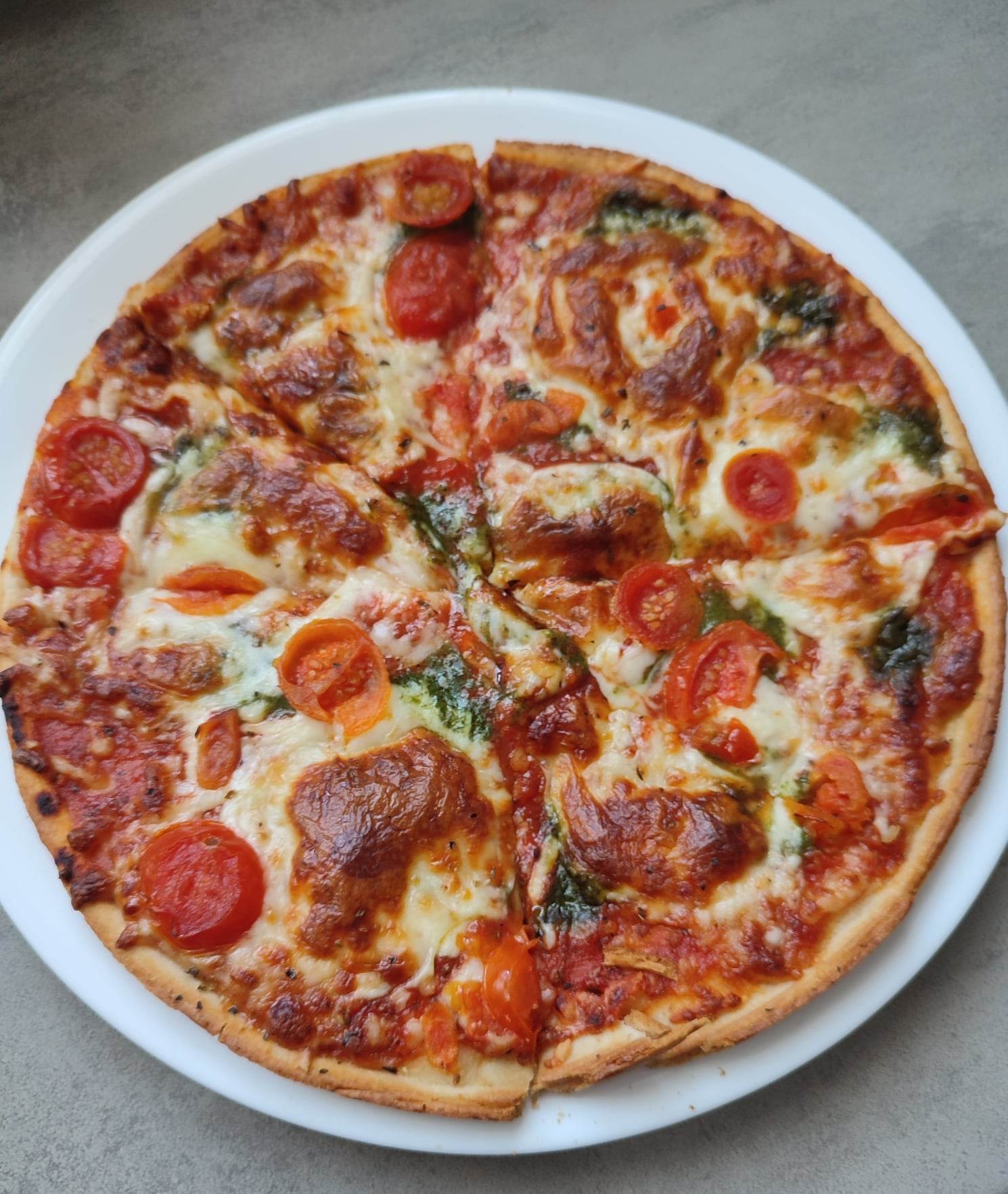 Healthy Homemade Oat Crust Pizza