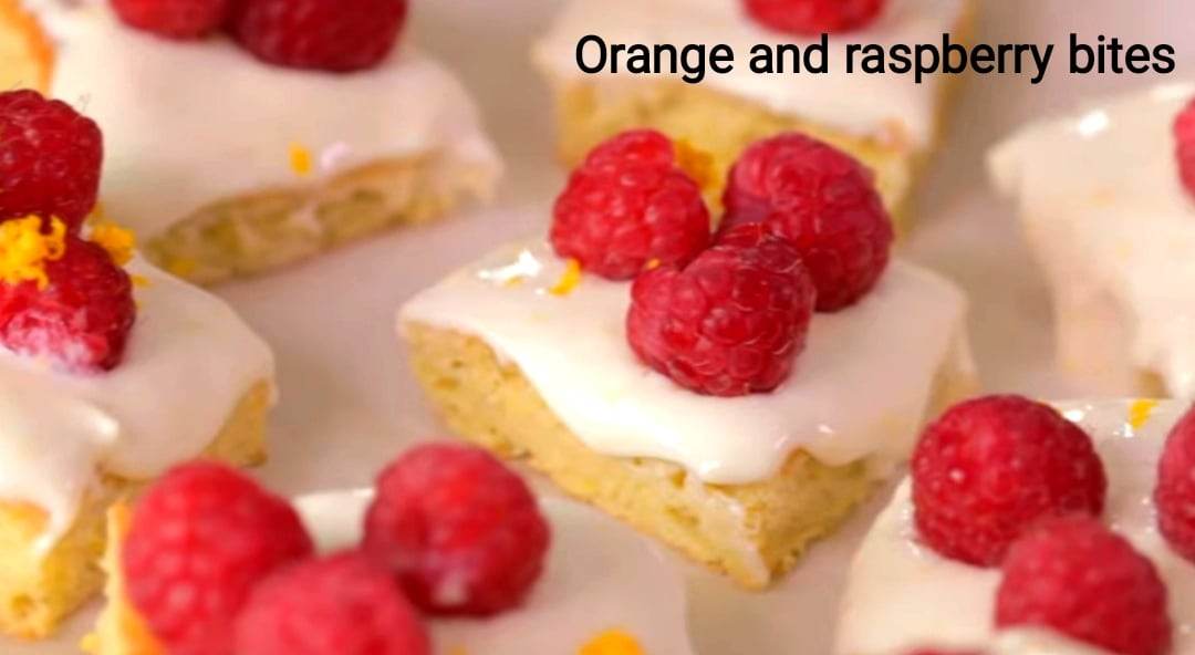 Orange and raspberry bites Recipe