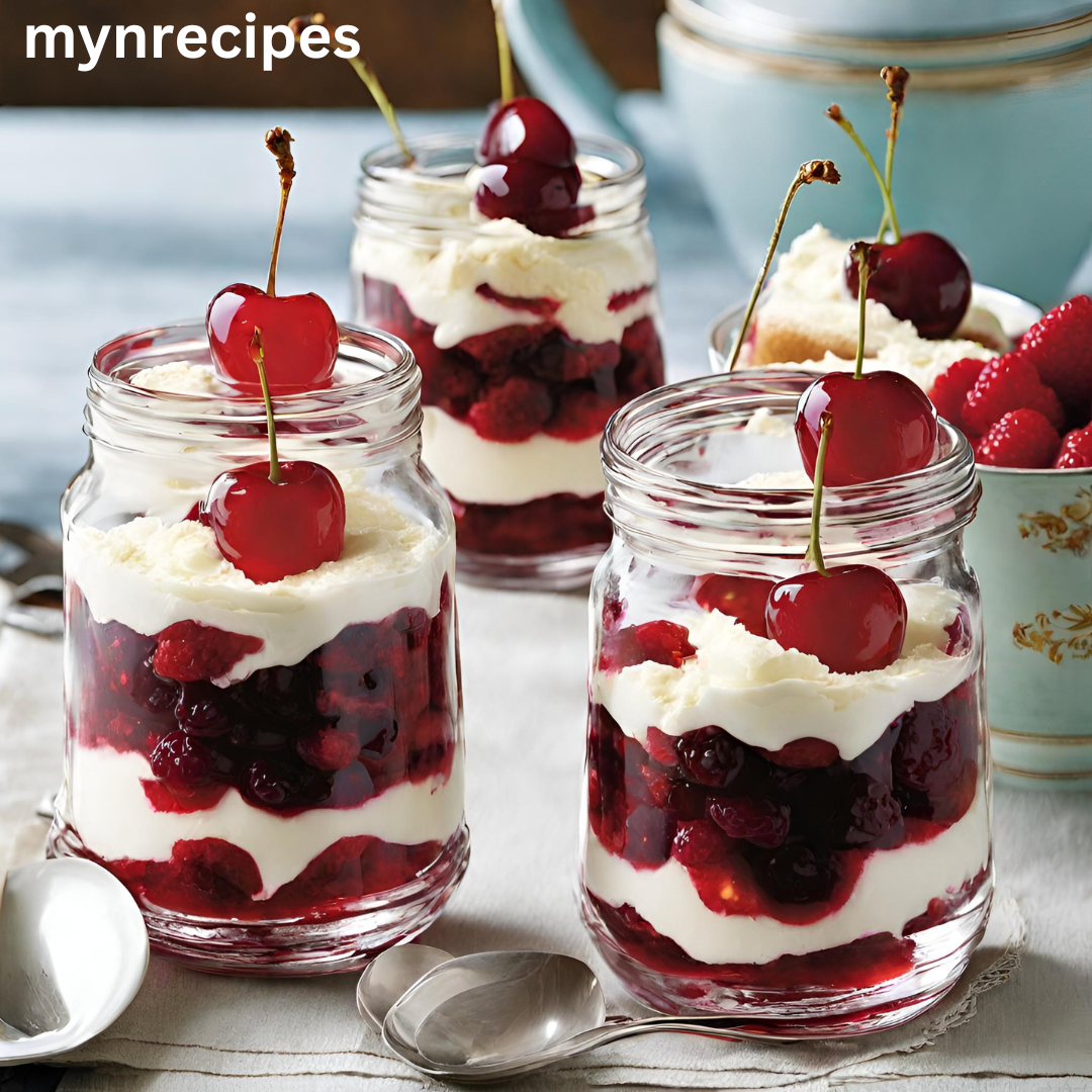 Bakewell trifles recipe These light and flavorful trifles are crafted with carefully chosen ingredients to create a satisfying, yet health-conscious, culinary experience. From the airy almond-infused sponge to the luscious layers of sugar-free jelly, quark-infused custard, and fat-free, no-added sugar cherry yogurt, Follow our simple steps to create this culinary masterpiece, and savor the guilt-free pleasure of a Bakewell trifle reimagined for a healthier lifestyle. About Time: Prep Time: 15 mins Cook Time: 35 mins plus 1 hour cooling and chilling Total Time: 50 mins plus 1 hour cooling and chilling Yield: Serves 4 Slimming World: 5½ Syns per serving Ingredients: 2: medium eggs 1 level tsp: sweetener granules 2 level tbsp: self-raising flour 1 tsp: almond extract 1 level tbsp: raspberry jam 10: fresh cherries, halved and pitted (or raspberries can be used as an alternative) 11.5g: sachet sugar-free raspberry jelly crystals 4 tbsp: plain quark 250g: low-fat custard 160g: pot fat-free, no-added sugar cherry yogurt 10g: flaked almonds, toasted, for decoration Instructions: Preheat your oven to 180°C/fan 160°C/gas 4. In a bowl placed over a pan of boiling water, whisk together the eggs and sweetener using an electric hand whisk for approximately 5 minutes, or until the eggs have tripled in volume. Remove the bowl from the heat and sift the flour over the mixture. Gently fold the flour and almond extract into the mixture using a metal spoon and a figure-of-eight motion. Spoon the batter into a small non-stick loaf tin and bake for 10-12 minutes or until golden. Allow it to cool in the tin. Cut the sponge lengthwise, spread it with raspberry jam, and then cut it into small cubes. Arrange the cubes in four tall glasses and distribute the halved cherries among them. Prepare the jelly by dissolving the sugar-free raspberry jelly crystals in 300ml boiling water. Set it aside to cool to room temperature without allowing it to set. Pour the cooled jelly into the glasses and chill for 1 hour or until fully set. Once the jelly has set, mix the quark into the custard and spoon the custard over the jelly. Top with the cherry yogurt and garnish with cherries. Sprinkle toasted flaked almonds evenly over the trifles before serving. Tips: Achieve the desired light and fluffy texture for the sponge by whisking the eggs and sweetener over a pan of boiling water until they triple in volume. This step is crucial for the overall success of the trifle. When incorporating the flour and almond extract into the egg mixture, use a metal spoon and a figure-of-eight motion to fold gently. This ensures that the air created during whisking is retained, resulting in a soft and airy sponge. When spreading the raspberry jam on the sponge and arranging the cubes in glasses, ensure an even distribution of flavors by spreading the jam uniformly and placing cherries (or raspberries) evenly throughout the layers. Allow the dissolved sugar-free raspberry jelly to cool to room temperature before pouring it over the sponge cubes. This prevents premature setting and ensures a smooth and well-incorporated layer. Patience is key during the chilling phase. Let the trifles set in the refrigerator for at least 1 hour after assembling to allow the layers to firm up and the flavors to meld for a cohesive and delightful result. Toast the flaked almonds just before serving to maintain their crunchiness. Sprinkle them evenly over the trifles for a final touch that adds both visual appeal and a delightful nutty flavor. Feel free to personalize the recipe by experimenting with different fruits or adjusting the sweetness level to suit your taste preferences. The versatility of this recipe allows for creative adaptations while maintaining its slimming qualities.